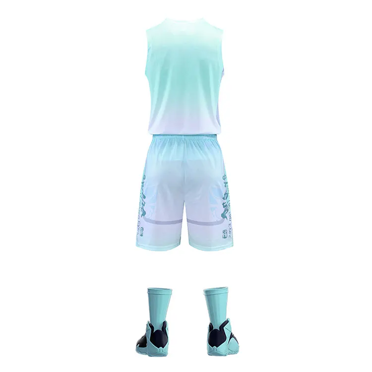 
Manufacture Custom Moisture Wicking Basketball Uniform Polyester Retro Basketball Jerseys 