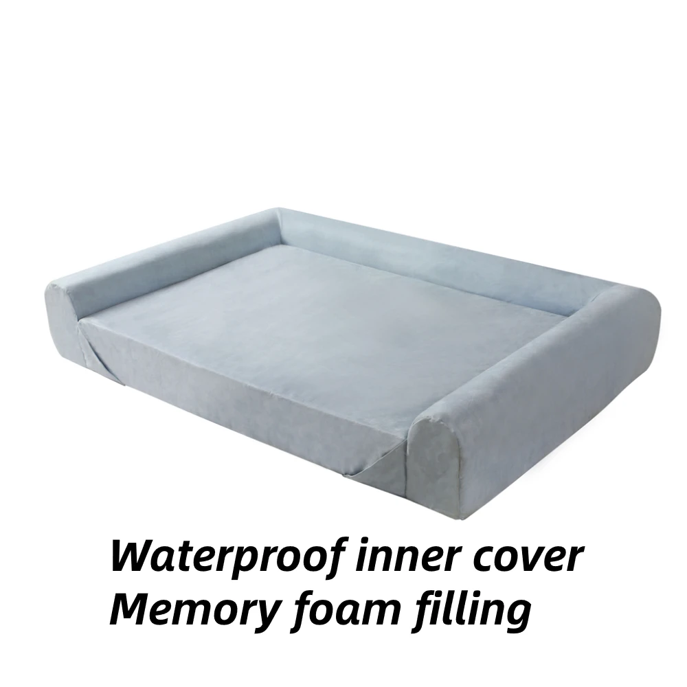 Waterproof Memory Foam Dog Bed Customized Color Orthopedic For Large Dog Luxury Pet Accessories
