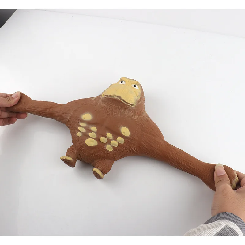 TikTok New Creative Stress Relief Toys Funny Fall Down Monkey Gorilla Squishy Stress Relief Balls Squeeze for Kids or Adults
