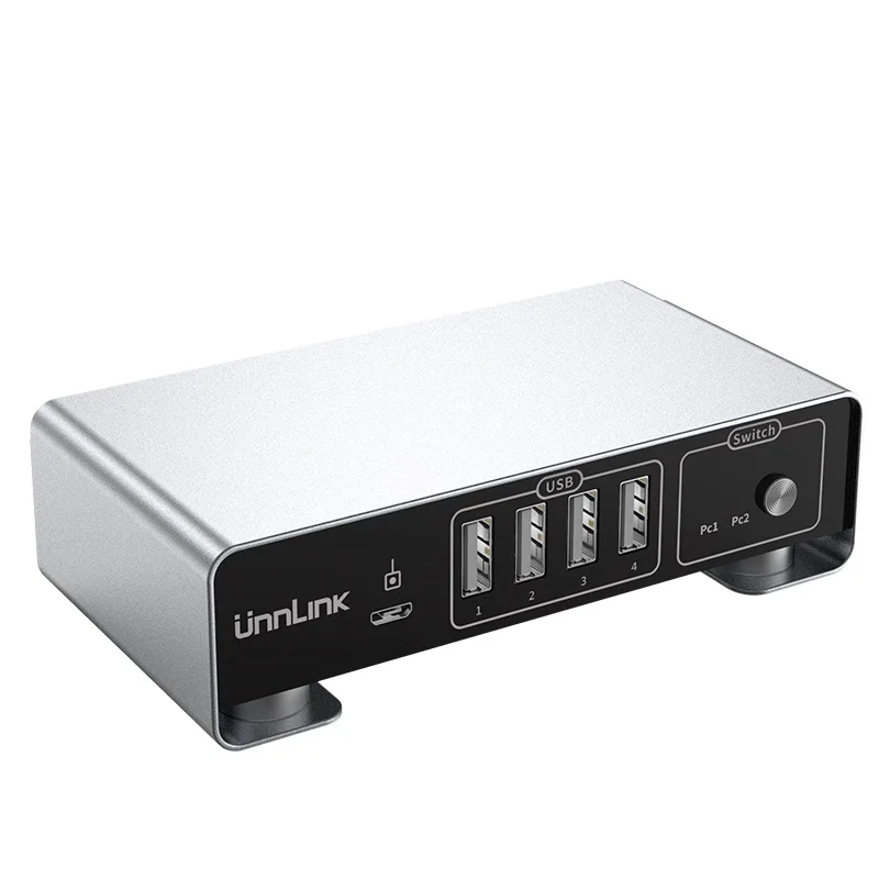 USB C to HDMI 2 Ports Type C KVM Switch HDMI 2.1 8K60Hz 4K144Hz support to switching with controller and button ODM OEM