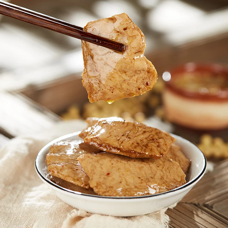 26g Box Packing Korean Snacks Delicious Grain Snacks Vegan Food Bulk Chinese Spicy Dried Tofu Ready to Eat Vegan Steak