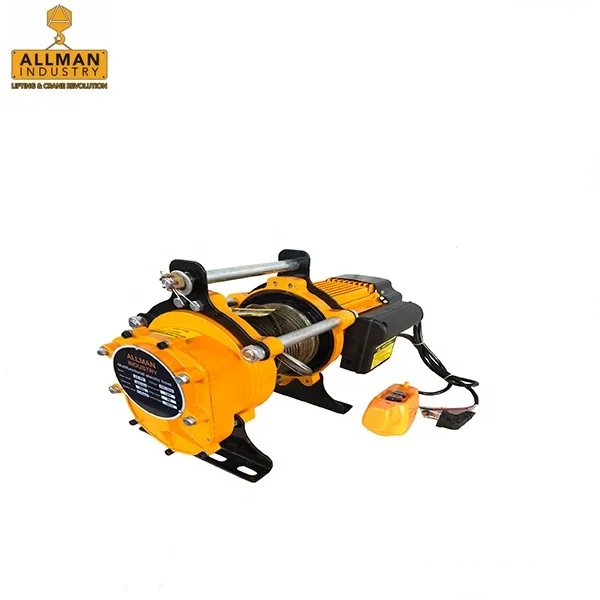 ALLMAN electric cable pulling winch with hook