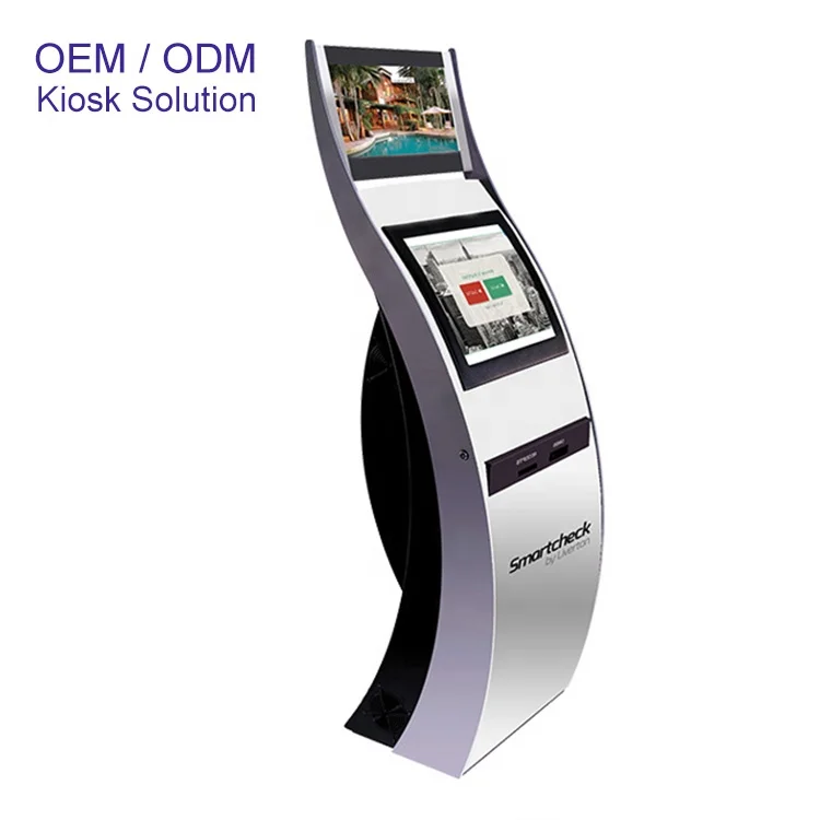 19-дюймовый киоск для регистрации в отеле RFID номер карты диспенсер Verifone Ingenico платежный терминал киоск