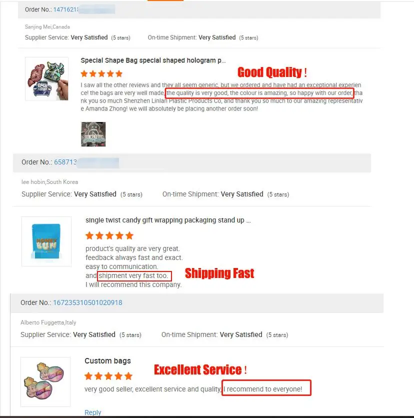 Resealable transparent custom poly bag packaging clear plastic poly opp bags for clothing