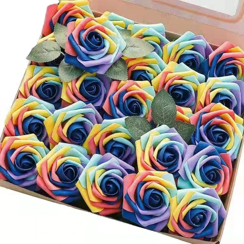 Wholesales cheap Custom made PE foam artificial rose head flower