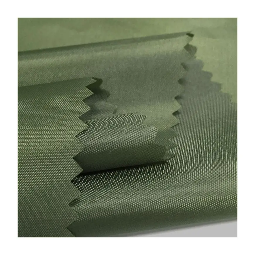 PU Coating 210T Waterproof 70 Denier Parachute Nylon Taffeta Textile Fabric for Jackets
