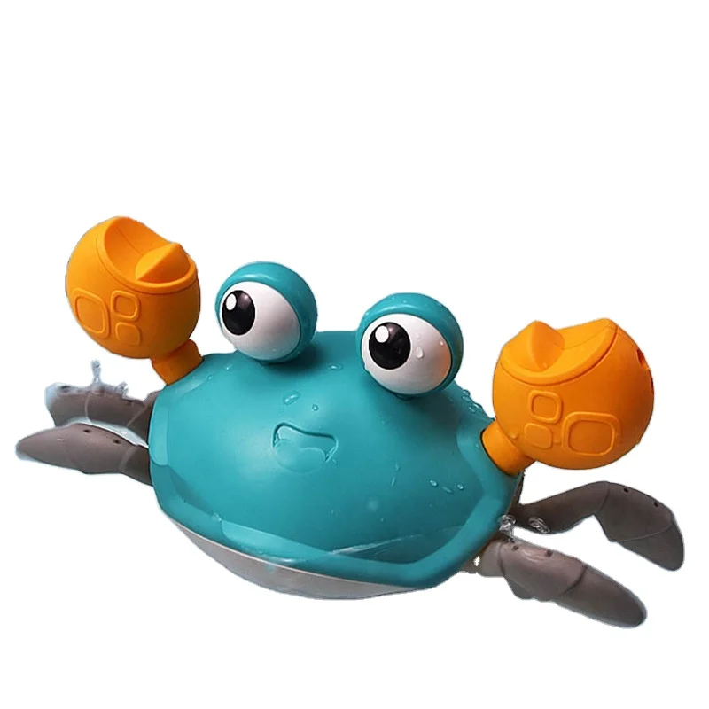 Customized Cartoon Bathroom Toys Clockwork Crab Baby Water Beach Toys Gifts for Swim Shower Game
