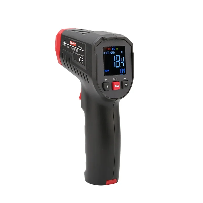 UNI-T Digital Thermometer UT306C Non-contact industrial Infrared Laser Temperature Meter Temperature Gun Tester-50-500