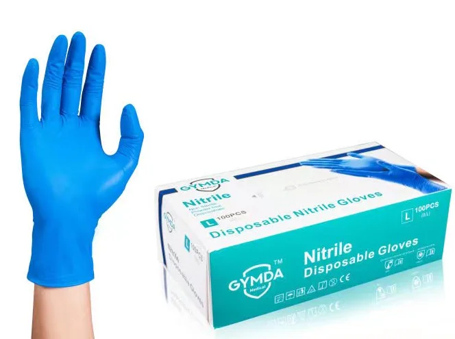 Gymda Disposable Factory Outlet Nitrile Gloves Powder