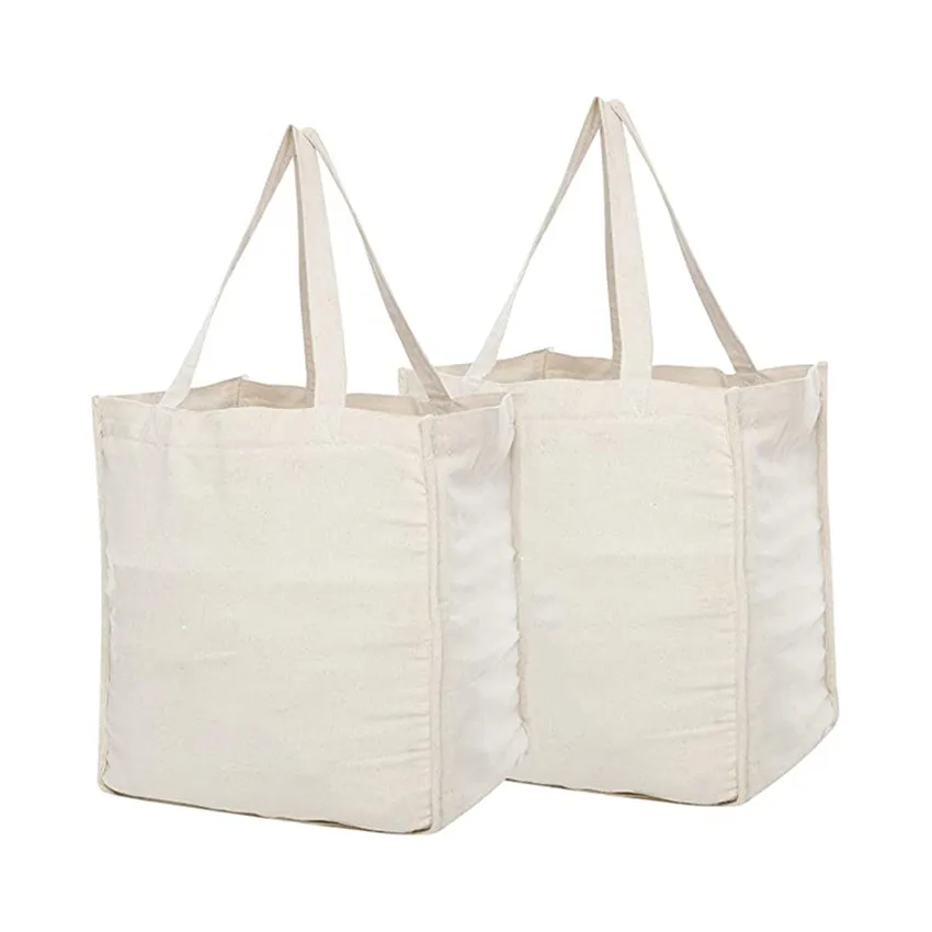 BG017 Large reusable custom logo reusable plain eco friendly reusable organic durable cheap tote shopping blank cotton tote bags