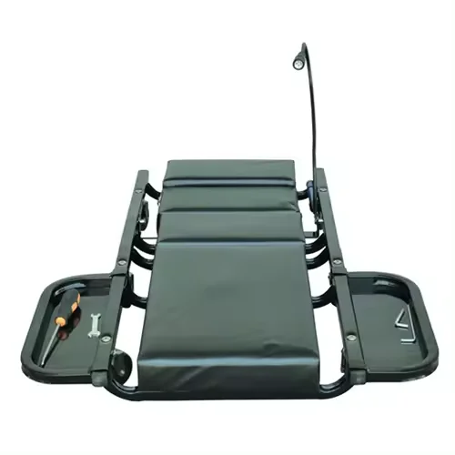 Rolling Creeper Garage Stool Shop Seat Padded Mechanic Stool With Tool Tray