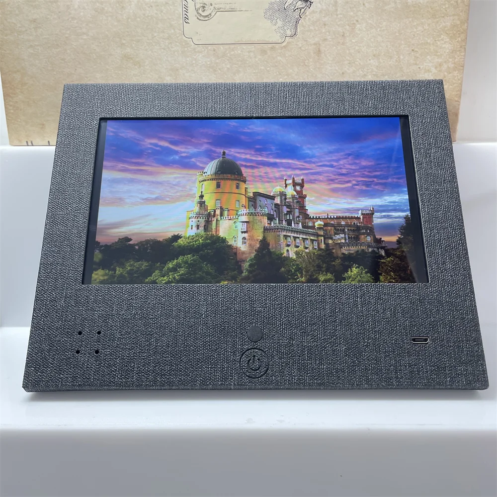 Video Greeting Card With 7 inch LCD Touch Screen DIY Video Brochure DIY Memory For Thanksgiving Day Business and more