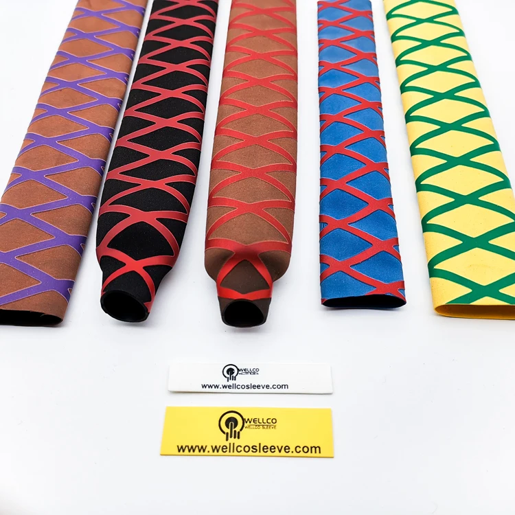 Wellco W-SP(DX) polyolefin non skid heat shrink tube for grip fish rod sport racket handle