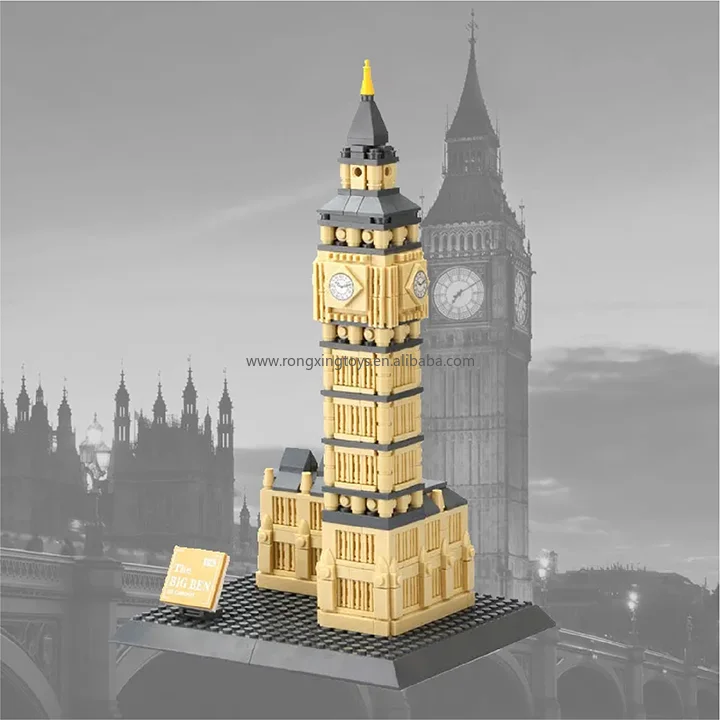 Wange 4211 Compatible with Famous Architecture Elizabeth Tower ABS Plastic Model Educational DIY Toys Building Blocks Sets