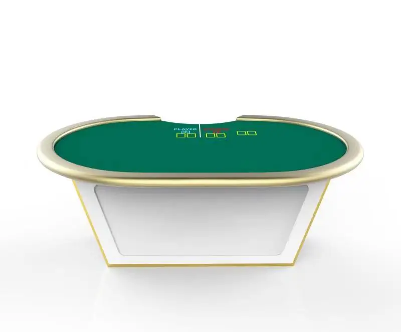 LED light Baccarat Table Online Casino Gaming Tables