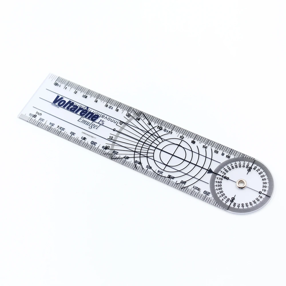Rotating Goniometer Protractor Medical Orthopedics Bone Plastic Pvc Pain Ruler With Goniometer