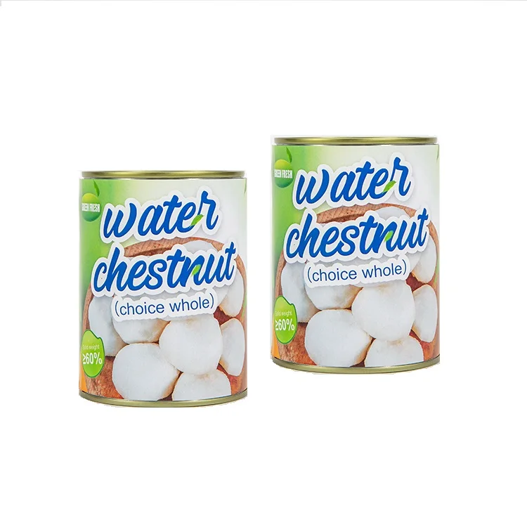 New Season Factory Supplier Canned Water Chestnut Whole/Slices/Dices in Tin 227g/425g/567g/850g/3000g