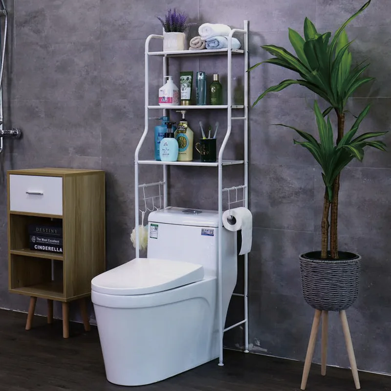 101  Bathroom rack Wall-mounted washing machine toilet rack Floor toilet hair dryer storage shelf