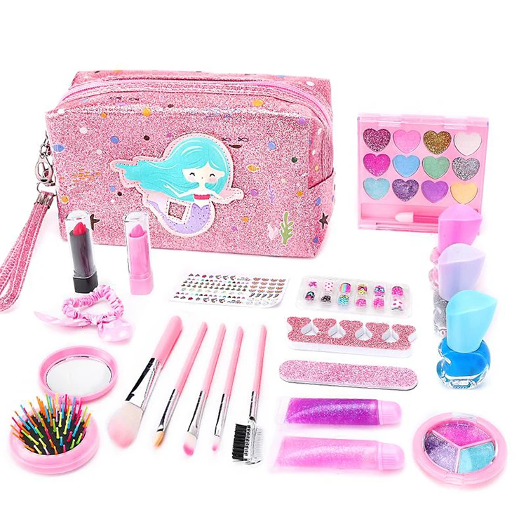 Hot Selling Other Preschool Makeup Toys Role Pretend Play With Beauty Dresser And Make Up Game Kits For Girl Kids Set