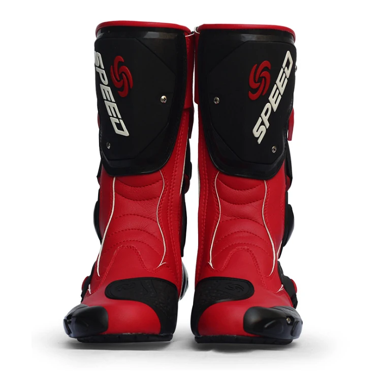 SLKE Motorcycle GP MX MTB BMX ATV Shoes Riding Racing Anti Fall Dirt Bike Off Road Leather Motorbike Motocross Protective Boot