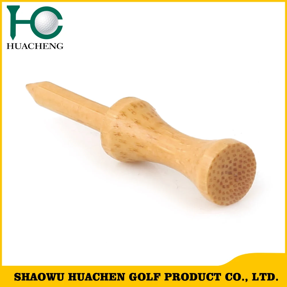 Golf Tees--- Step down Castle Natural Bamboo Wooden golf tees
