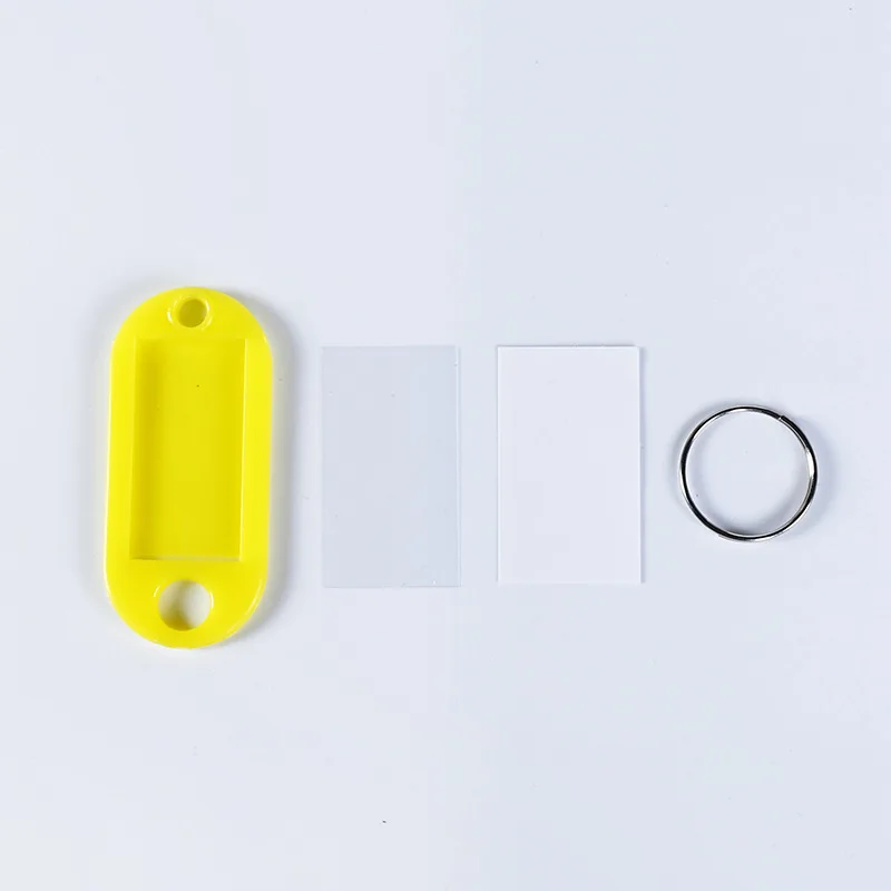 Factory Wholesale  hotel room,Identifiers,name, blank paper labels clear windows hotel room number plates plastic key ring tags