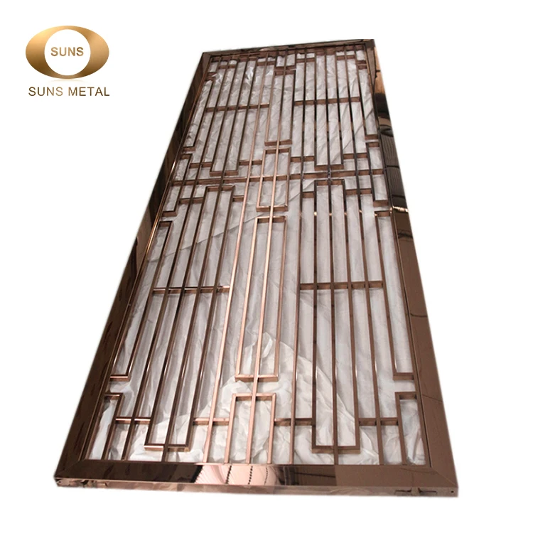 
Restaurant partitions privacy screen divider decorative stainless steel partition for room 