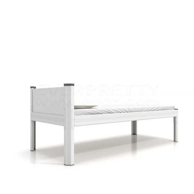 Dormitory Furniture Iron Frame Two Layer  Thickened Shelf Bunk Bed for Employees and Students