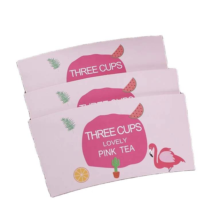 Compostable заказной логотип напечатанный крафт одноразовый кофе свободный размер чашка рукав