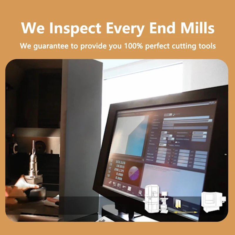 Strawberry Fresa Solid Carbide End Mills Cnc 4Mm 6Mm 4 Flute Spiral up 1/4 Carbide Cutter End Mill 2F 3/8 Compression Router Bit