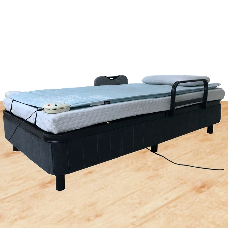 Latest design single size black iron Upholstered Bed bed frame