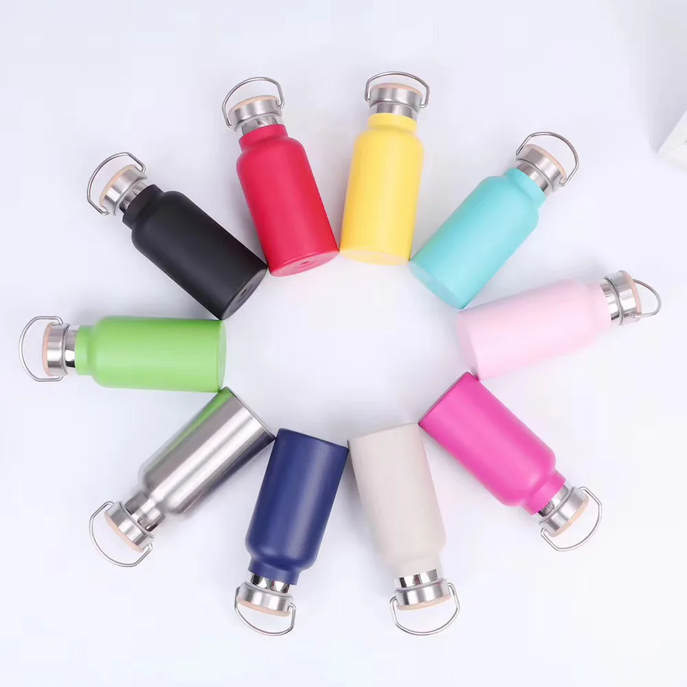 17OZ Vacuum Insulated Stainless Steel Water Bottle, Double Wall Wide Mouth Lids Keeps drink Hot or Cold Leak- Proof