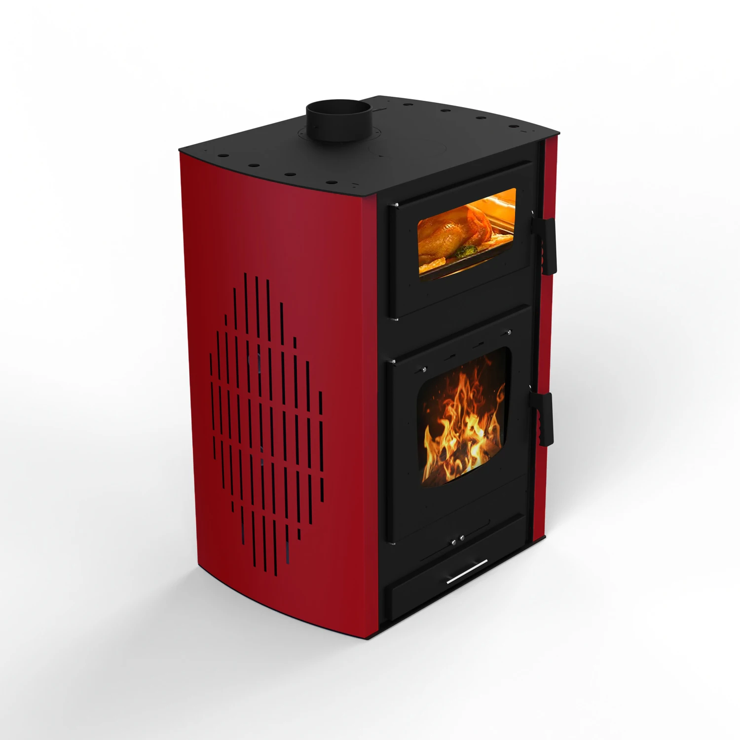 R3001A  European Style  wood stove for cooking and Heating wood Burning stove with oven cast iron wood stove