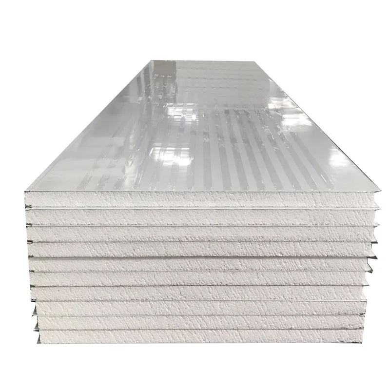 Modern foam building materials board insulation foam panel for cold room Color steel plate EPS sandwich panel