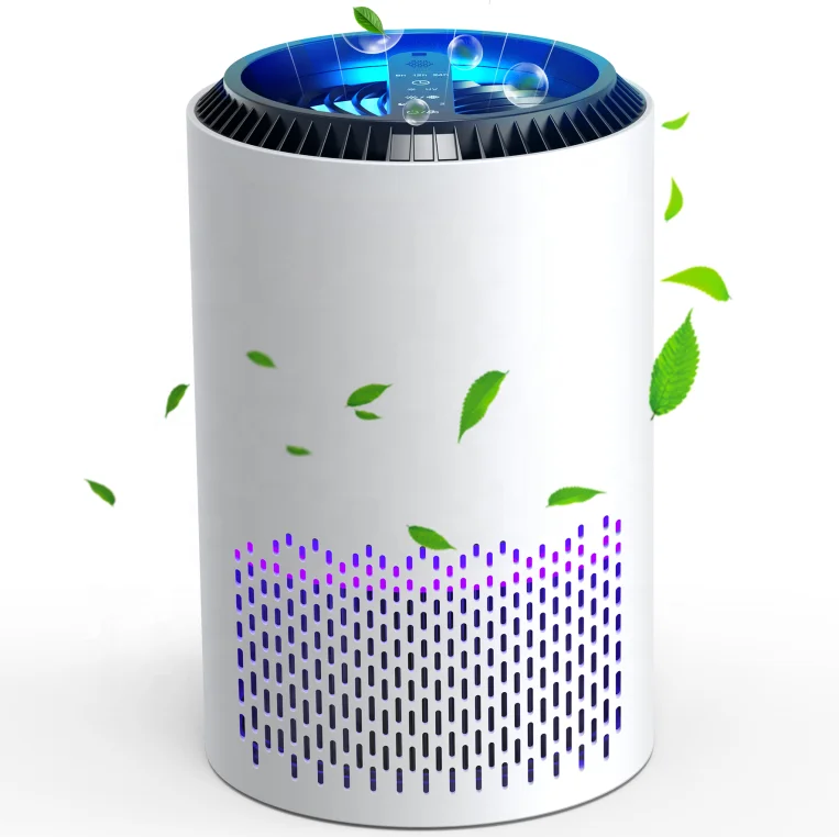 OEM custom hepa tower technology 7 stages led or standard hot selling golden supplier mini hepa air purifier for home