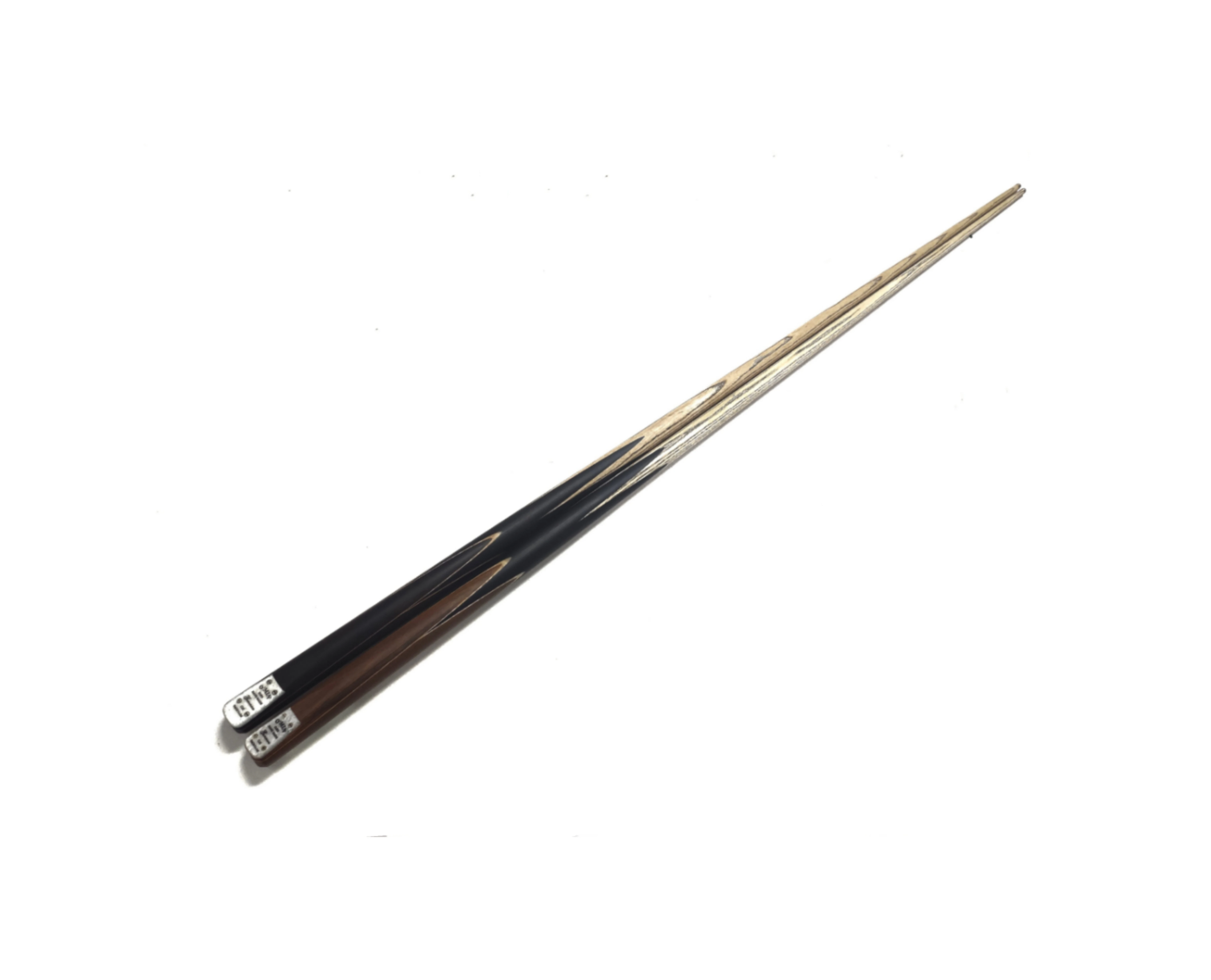 OMin Gunman Hand Made Superior Snooker Cue with Aluminium Telescopic Extension. Ash Wood Shaft, Ebony Shaft. 10mm Tip