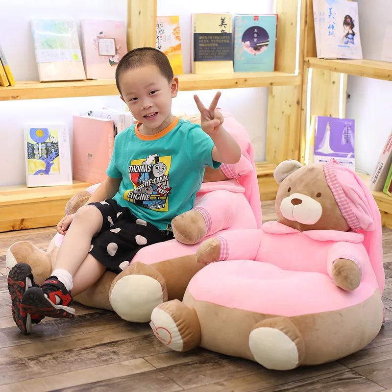
Children PP Cotton Plush Cartoon Sofa Animal Bear Chairs Seat Soft Toy Stuffed Bear Sofa Chair 