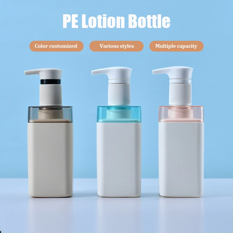 Hand Body Wash Liquid Soap Empty Square Body Lotion Bottle Packaging 500 ml