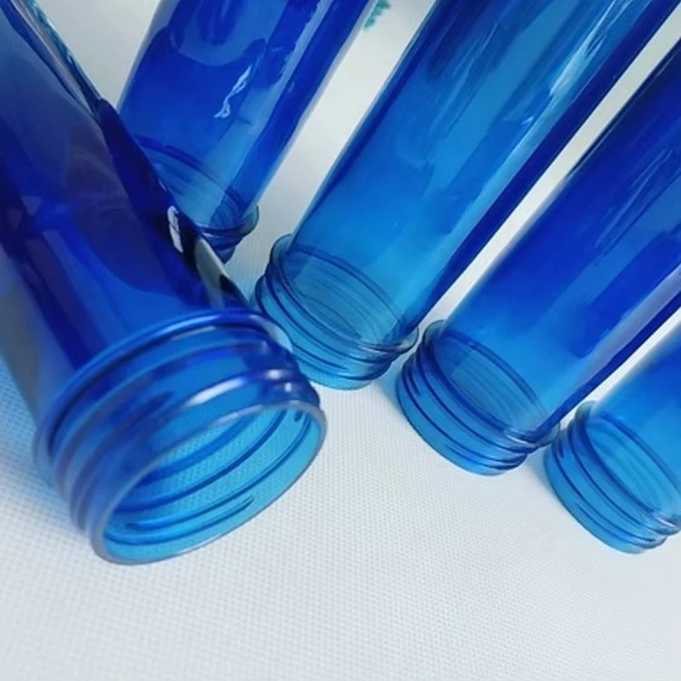 KAIXIN Dark Blue 45mm Neck Pet Preform Raw Material Plastic Water Bottle Preforms for Soft Drink Bottles