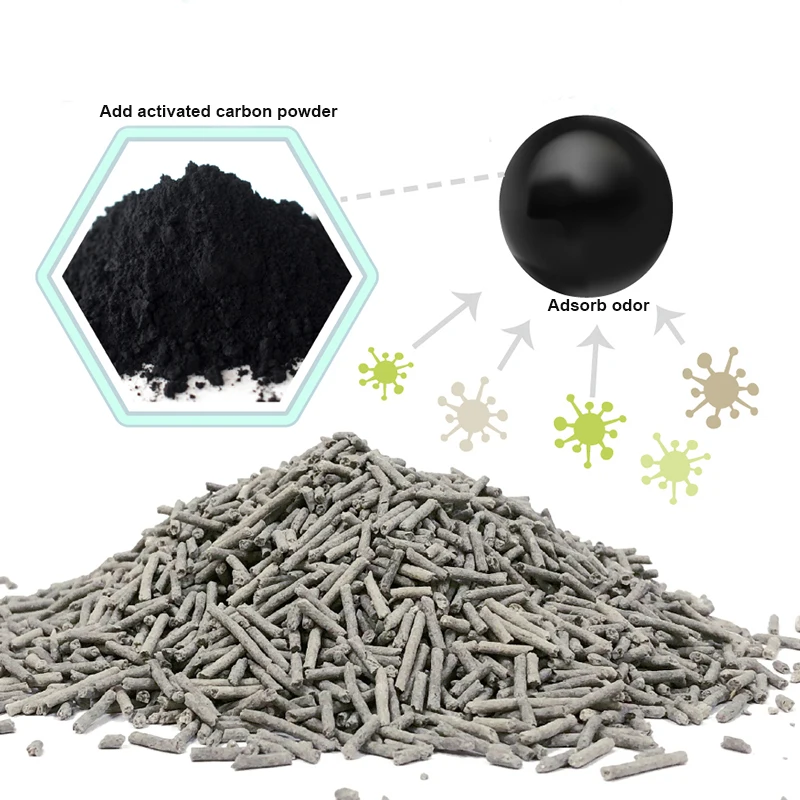 2020 hot sale tofu cat litter charcoal soya cat litter