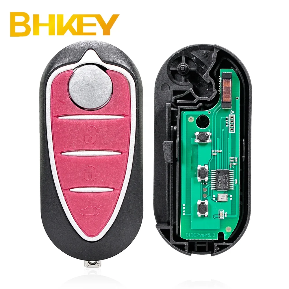 For Alfa Romeo 2010 Giulietta 2008 Mito 3 Buttons Remote Car Key Fob 433Mhz PCF7946 Marelli/ Delphi System