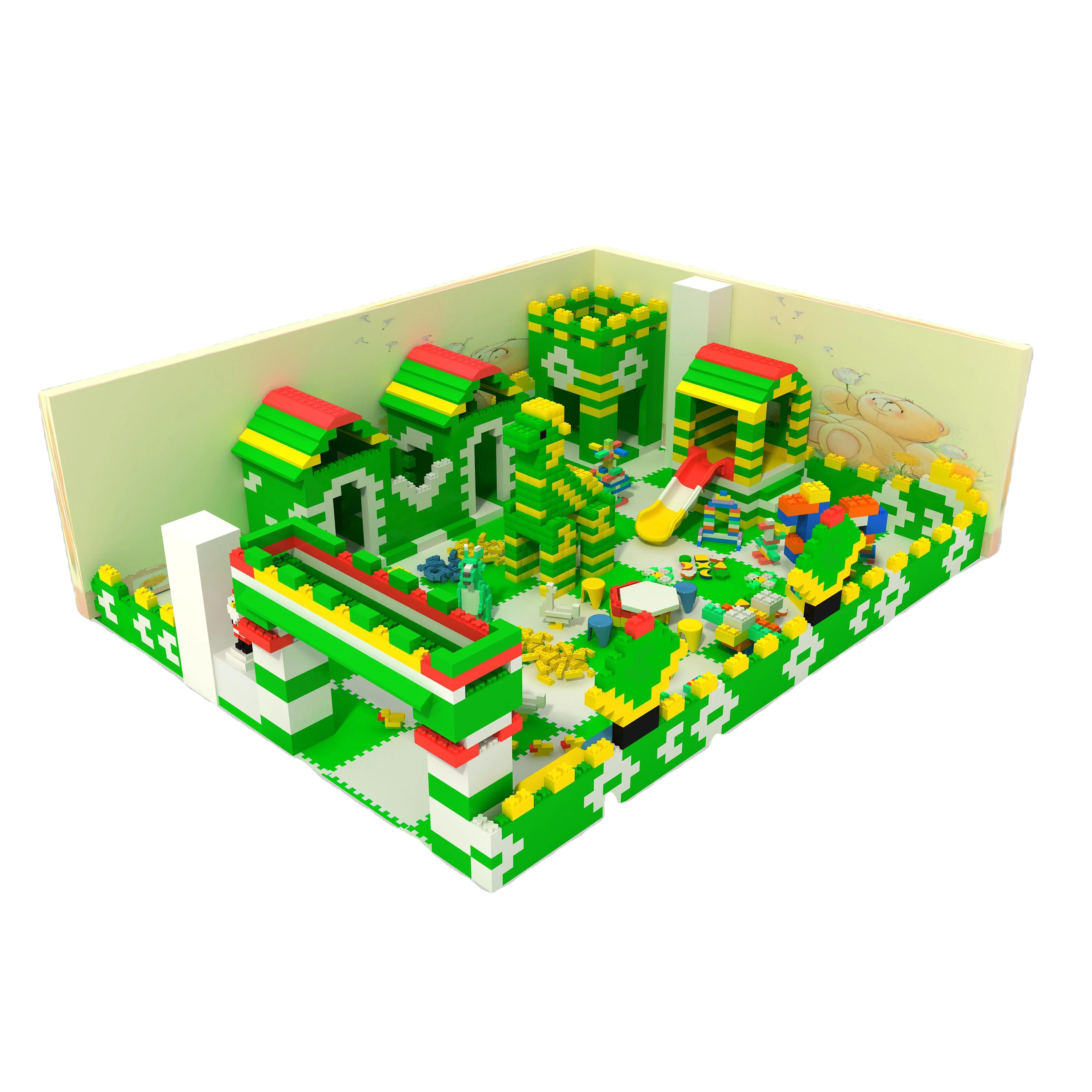 Строительные блоки для детей строительные кирпичной стены мягкие EPP гигантские игровая площадка на продажу