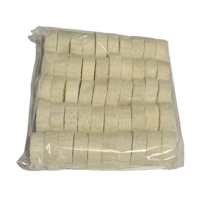 
 50 шт./пакет 2 см/2,5 см натуральный Luffa режет люфы губка люфа Ломтики для мыла  