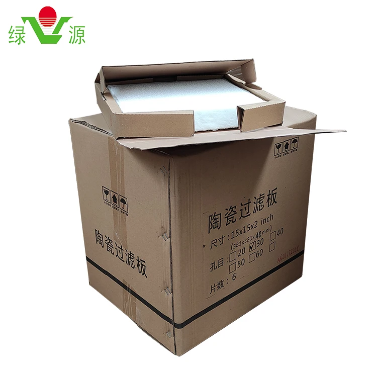 Molten Aluminium Cast Foam Ceramic Filter Plates for Metal Filtration