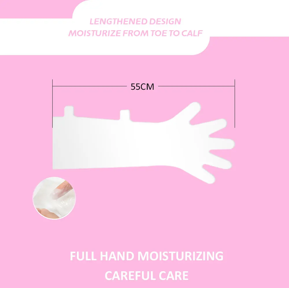 Hand And Foot Masker Masking Film Collagen Hand Mask Pack Hemp Oil Organic Skin Care Long Hand Mask
