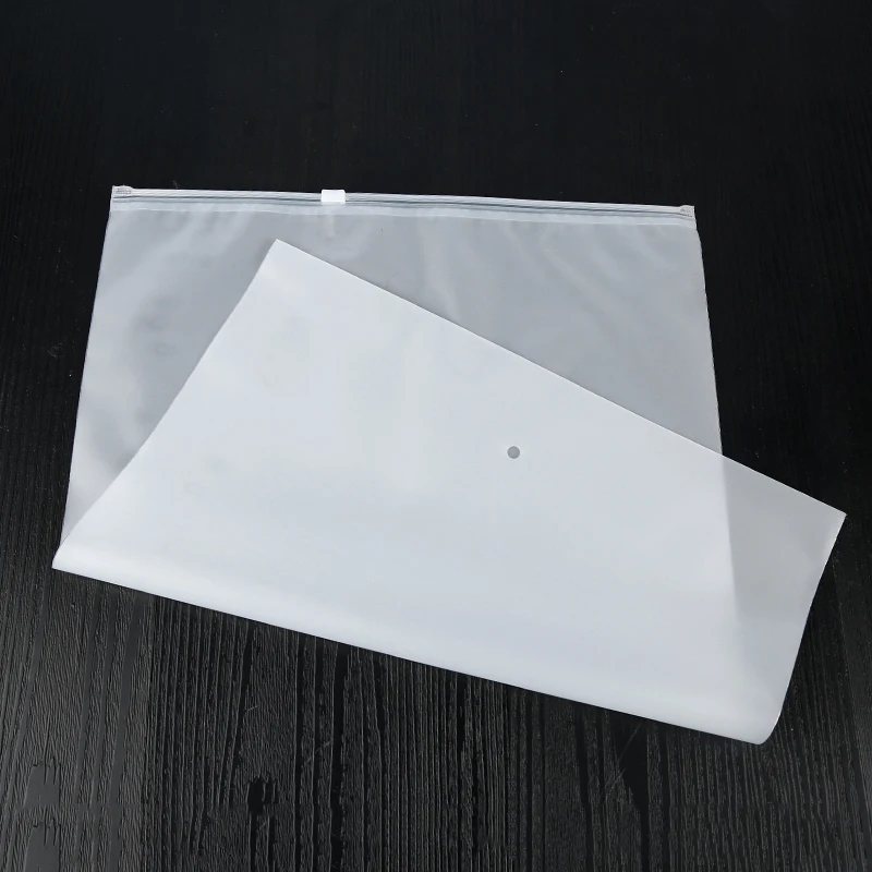custom printing logo cpe frosted poly bag with zipper resealable matte plastic/frosted slider zip lock packaging bags for pac