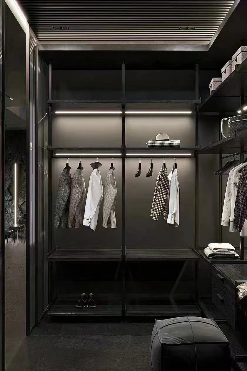 Modern home bedroom simple design of the whole house set solid wood storage wardrobe
