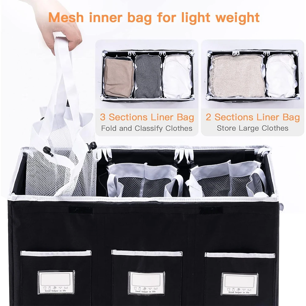 Extra Large Capacity and Durable Design Ideal for Organizing Clothes Stylish Laundry Basket with Lid