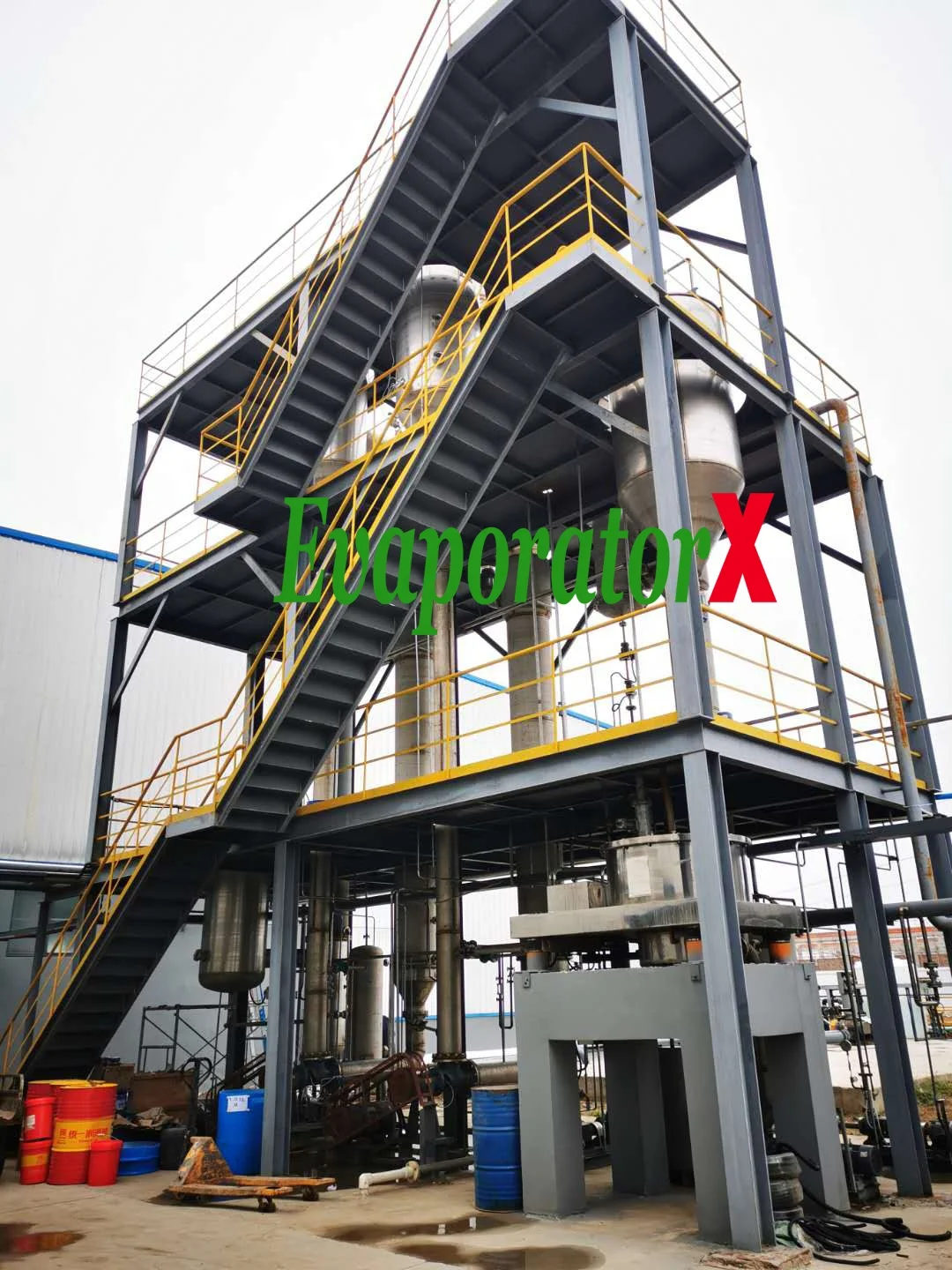 Vacuum forced circulation automatic MVR crystallizer for waste water continuous desalinization evaporator
