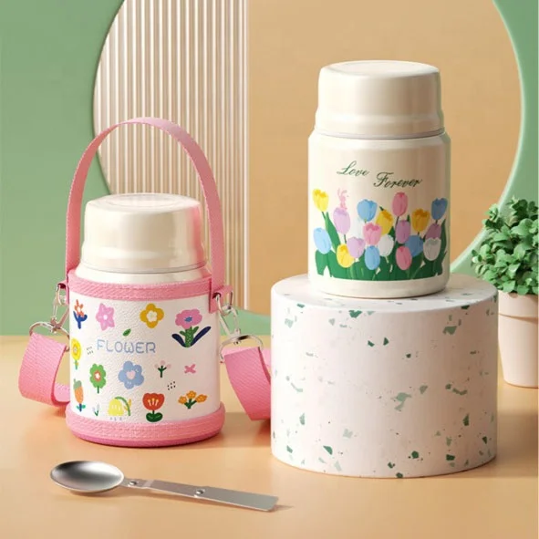 Wholesale Stainless Steel Vacuum Insulated Food Jar Kids Thermos Lunch Box for Hot Food